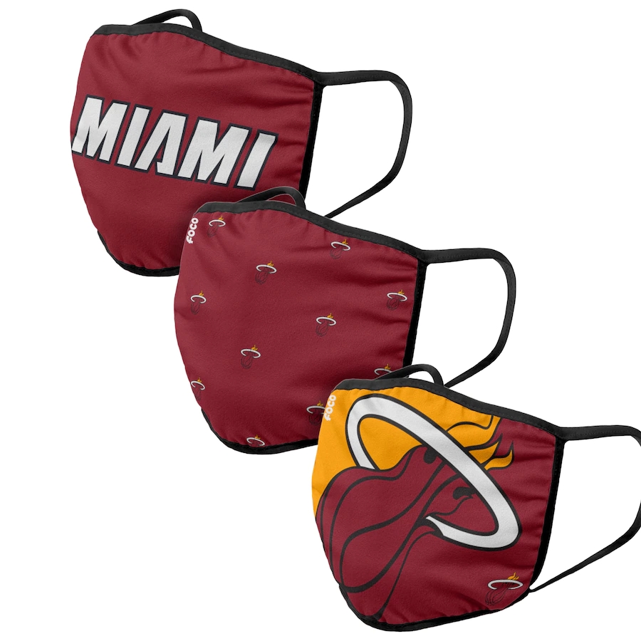 Adult Miami Heat 3Pack Dust mask with filter